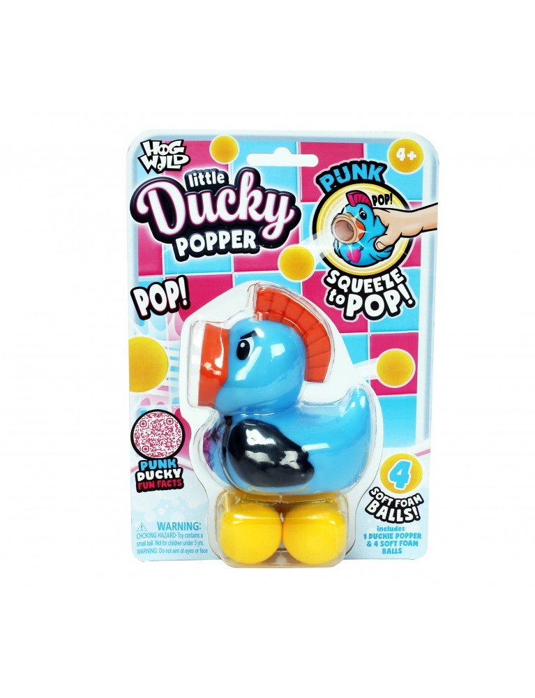 HOG WILD MoHawk Duck Popper 愛心浪子鴨 爆趣出氣動物