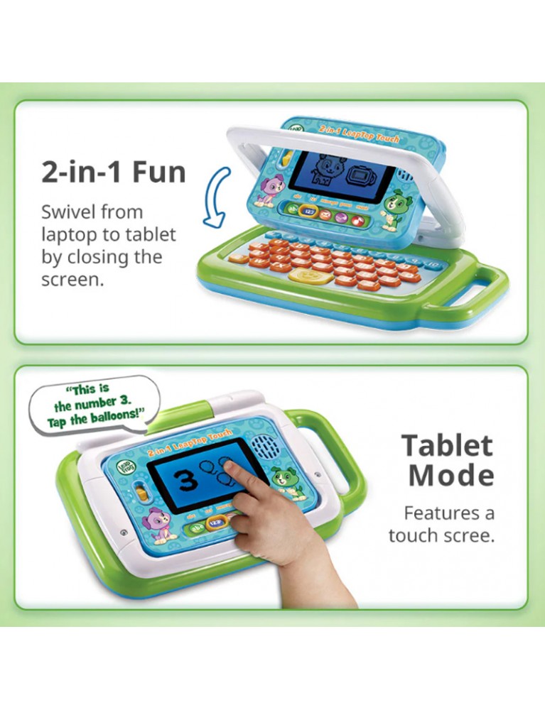 LEAPFROG 2-IN-1 LEAPTOP TOUCH 二合一點屏益智學習小電腦 LEAPFROG 2-IN-1 LEAPTOP TOUCH 二合一點屏益智學習小電腦