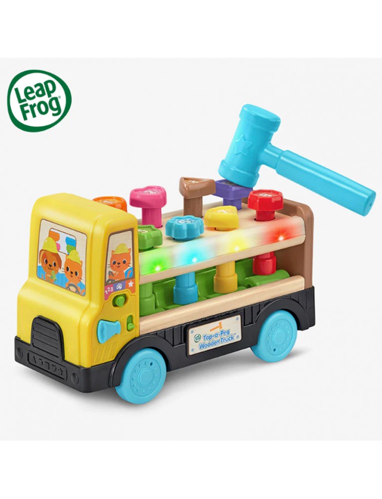 LEAPFROG TAP-A-PEG WOODEN TRUCK 聲光木頭車 LEAPFROG TAP-A-PEG WOODEN TRUCK 聲光木頭車