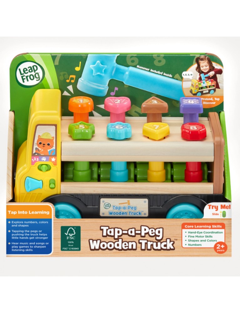 LEAPFROG TAP-A-PEG WOODEN TRUCK 聲光木頭車 LEAPFROG TAP-A-PEG WOODEN TRUCK 聲光木頭車