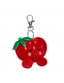 PALM PALS KEYCHAIN HEART STRAWBERRY 4" 心心草苺匙扣4吋