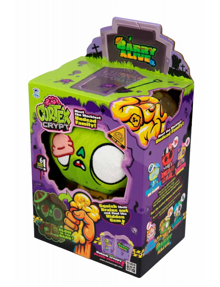 CORTEX CRYPT 8' PLUSH - BARRY ALIVE 玩腦奇寶 8"奇寶 - 巴閉哥 和 10CM 腦袋減壓神器