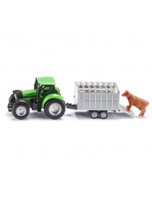 SIKU TRACTOR WITH STOCK TRAILER 拖拉機