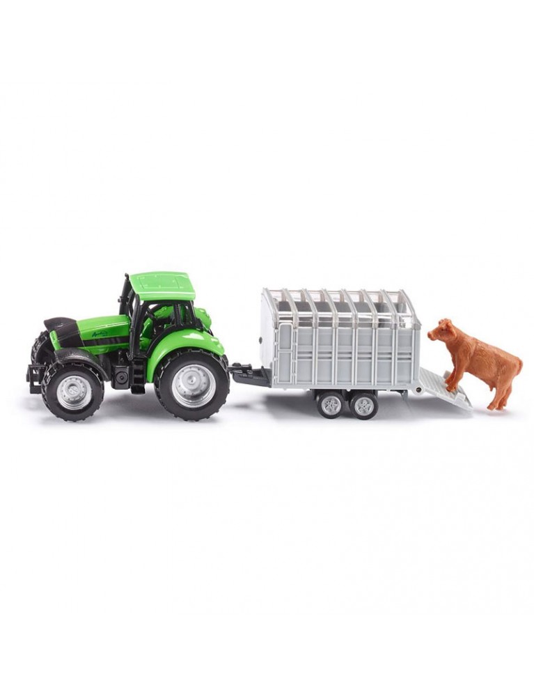 SIKU TRACTOR WITH STOCK TRAILER 拖拉機 SIKU TRACTOR WITH STOCK TRAILER 拖拉機