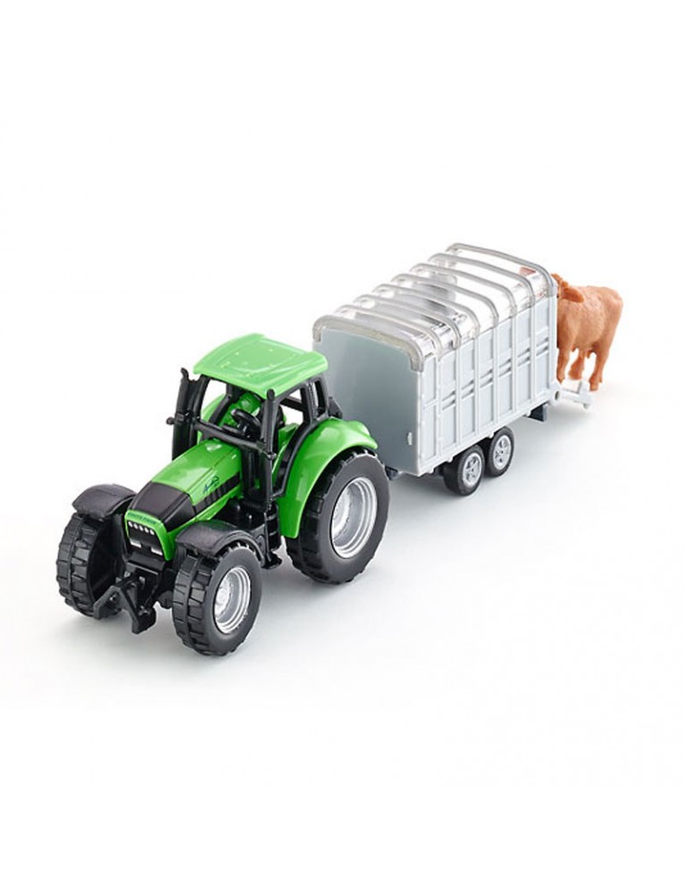 SIKU TRACTOR WITH STOCK TRAILER 拖拉機 SIKU TRACTOR WITH STOCK TRAILER 拖拉機