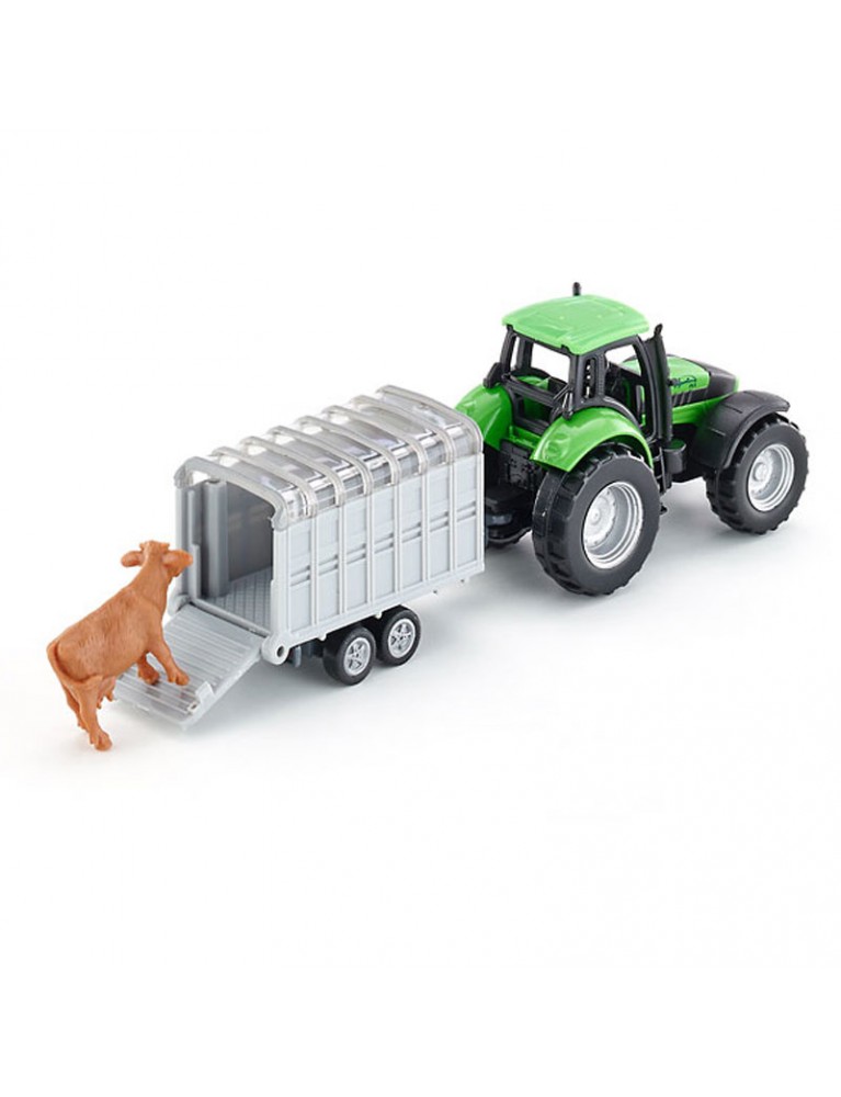 SIKU TRACTOR WITH STOCK TRAILER 拖拉機 SIKU TRACTOR WITH STOCK TRAILER 拖拉機
