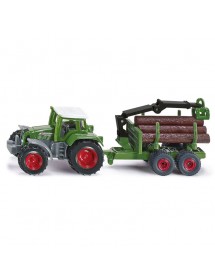 SIKU FENDT WITH FORESTRY TRAILER 拖拉機拖車與林業