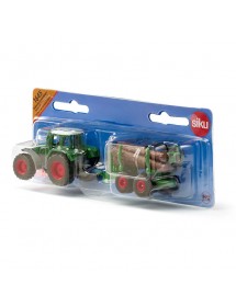 SIKU FENDT WITH FORESTRY TRAILER 拖拉機拖車與林業