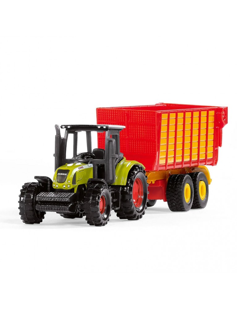 SIKU CLAAS TRACTOR WITH SILAGE TRAILER 約翰迪爾青貯旅行車 SIKU CLAAS TRACTOR WITH SILAGE TRAILER 約翰迪爾青貯旅行車