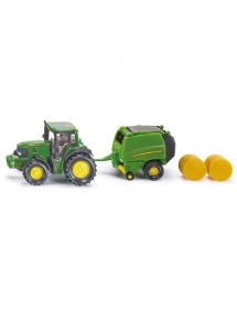 SIKU JOHN DEERE TRACTOR WITH ROUND BALER 拖拉車連捆壓機