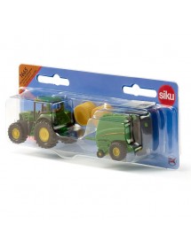 SIKU JOHN DEERE TRACTOR WITH ROUND BALER 拖拉車連捆壓機