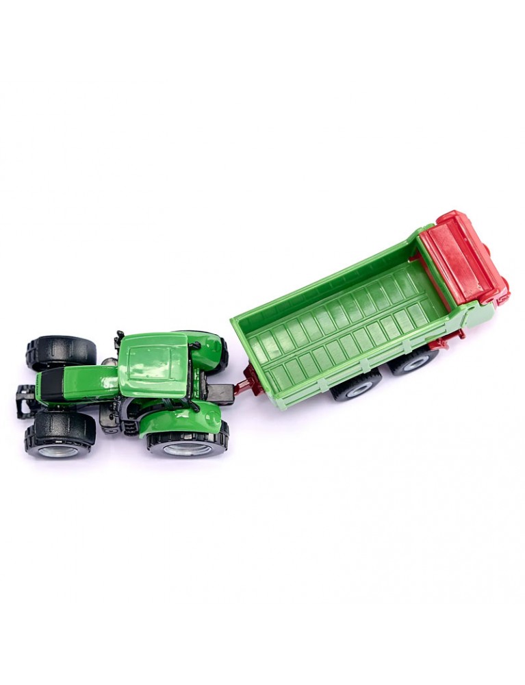 SIKU DEUTZ-FAHR WITH UNIVERSAL STRAUTMANN MANURE SPREADER 拖拉機車 SIKU DEUTZ-FAHR WITH UNIVERSAL STRAUTMANN MANURE SPREADER 拖拉機車