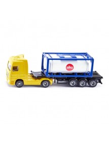 SIKU 1:87 TRUCK WITH TANK CONTAINER 運輸拖車連儲存缸 SIKU 1:87 TRUCK WITH TANK CONTAINER 運輸拖車連儲存缸