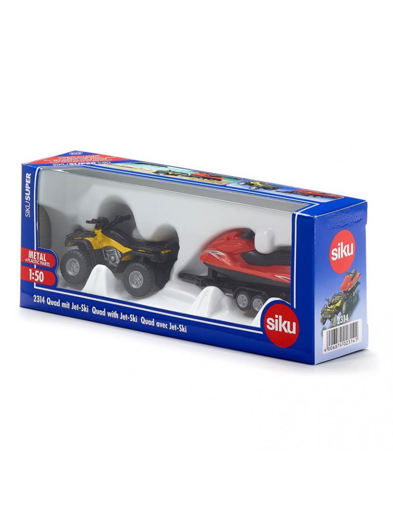 SIKU 1:50 QUAD WITH JET-SKI 沙灘車連水上電單車 SIKU 1:50 QUAD WITH JET-SKI 沙灘車連水上電單車