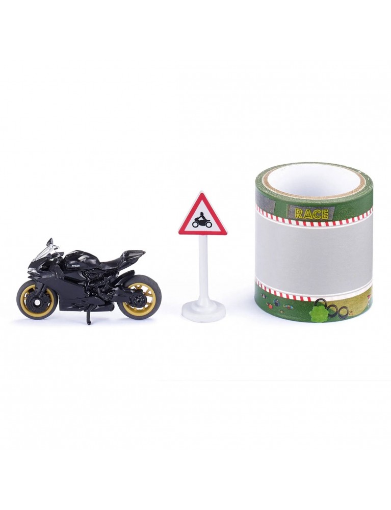SIKU DUCATI PANIGALE 1299 WITH TAPE 杜卡迪電單車及車道圖 SIKU DUCATI PANIGALE 1299 WITH TAPE 杜卡迪電單車及車道圖