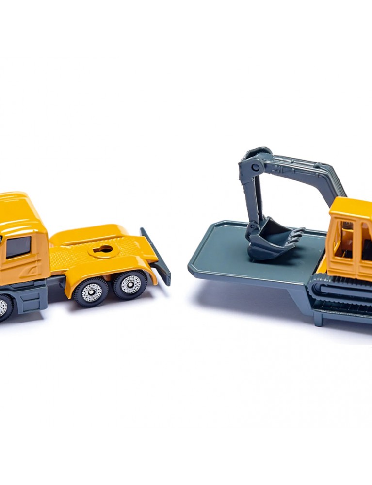 SIKU LOW LOADER WITH EXCAVATOR 低反鏟裝載機 SIKU LOW LOADER WITH EXCAVATOR 低反鏟裝載機