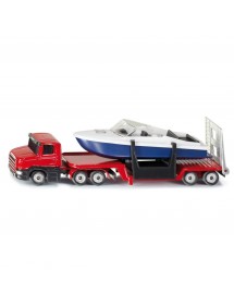 SIKU LOW LOADER WITH BOAT 運輸車連快艇