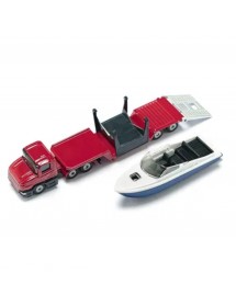 SIKU LOW LOADER WITH BOAT 運輸車連快艇