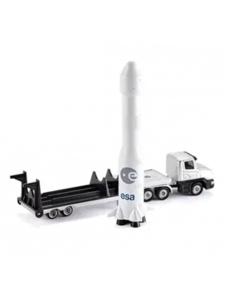 SIKU LOW LOADER WITH ROCKET 運輸車連火箭 SIKU LOW LOADER WITH ROCKET 運輸車連火箭