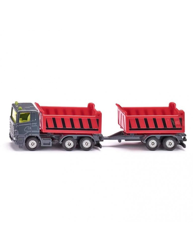 SIKU TRUCK WITH DUMPER BODY AND TIPPING TRAILER 運輸車連拖車 SIKU TRUCK WITH DUMPER BODY AND TIPPING TRAILER 運輸車連拖車