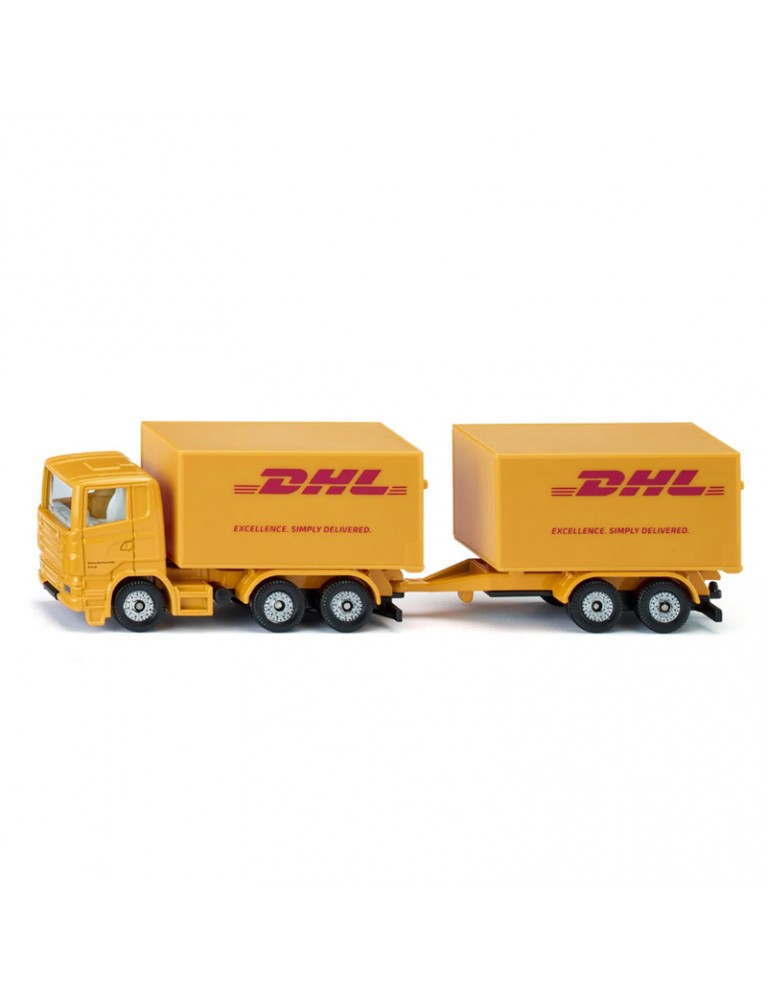 SIKU DHL TRUCK WITH TRAILER DHL快遞貨車 SIKU DHL TRUCK WITH TRAILER DHL快遞貨車