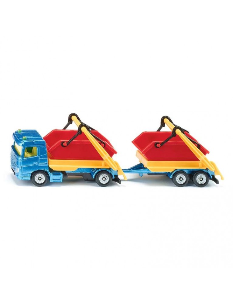 SIKU TRUCK WITH SKIP AND TRAILER 翻斗卡車 SIKU TRUCK WITH SKIP AND TRAILER 翻斗卡車