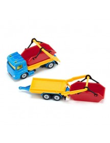 SIKU TRUCK WITH SKIP AND TRAILER 翻斗卡車