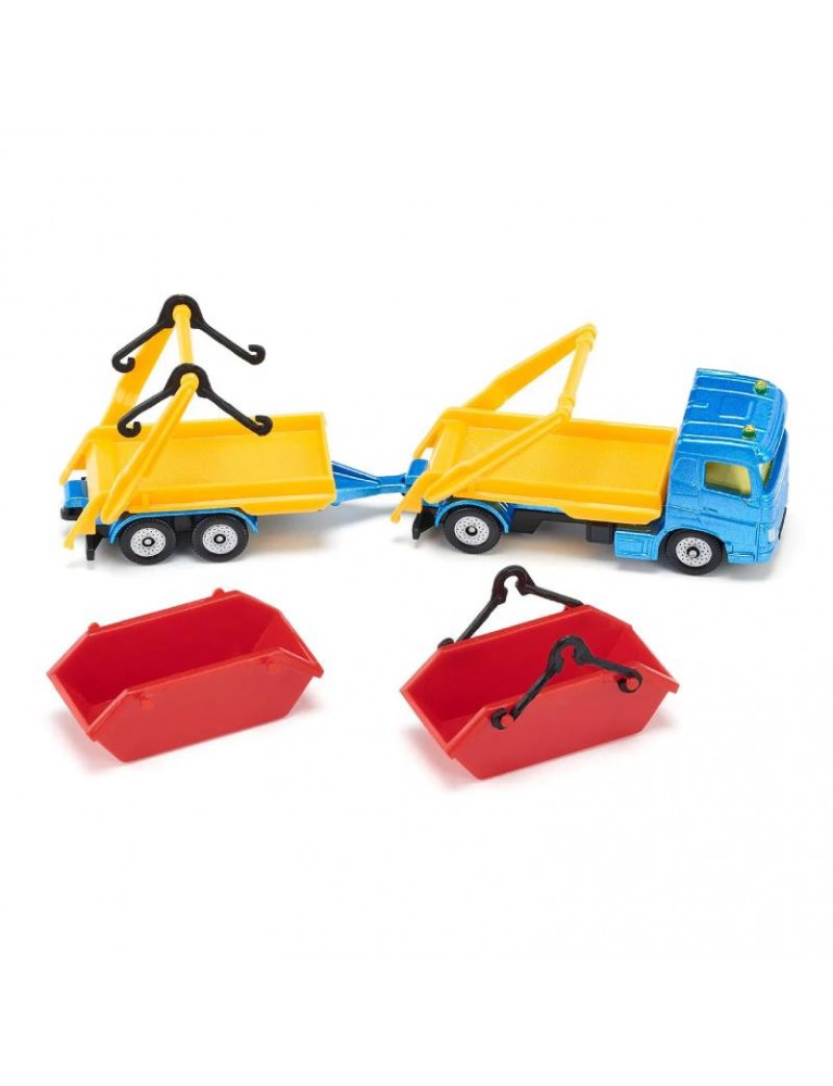 SIKU TRUCK WITH SKIP AND TRAILER 翻斗卡車 SIKU TRUCK WITH SKIP AND TRAILER 翻斗卡車