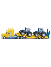 SIKU 1:87 TRUCK WITH NEW HOLLAND TRACTORS 運輸拖拉車