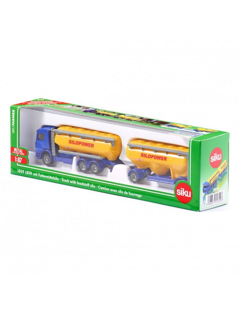 SIKU 1:87 TRUCK WITH FEEDSTUFF SILO 飼料貨車 SIKU 1:87 TRUCK WITH FEEDSTUFF SILO 飼料貨車