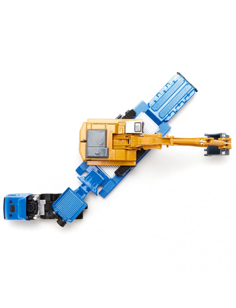 SIKU 1:87 MAN HEAVY HAULAGE TRANSPORTER WITH LIEBHERR EXCAVATOR 重型拖運轉運與平板拖車 SIKU 1:87 MAN HEAVY HAULAGE TRANSPORTER WITH LIEBHERR EXCAVATOR 重型拖運轉運與平板拖車