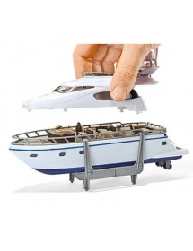 SIKU 1:87 HEAVY HAULAGE TRANSPORTER WITH YACHT 重型拖拉運輸車與遊艇