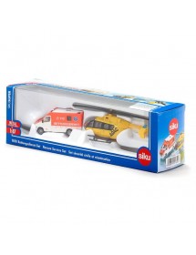 SIKU 1:87 RESCUE SERVICE SET 救援服務車和直昇機
