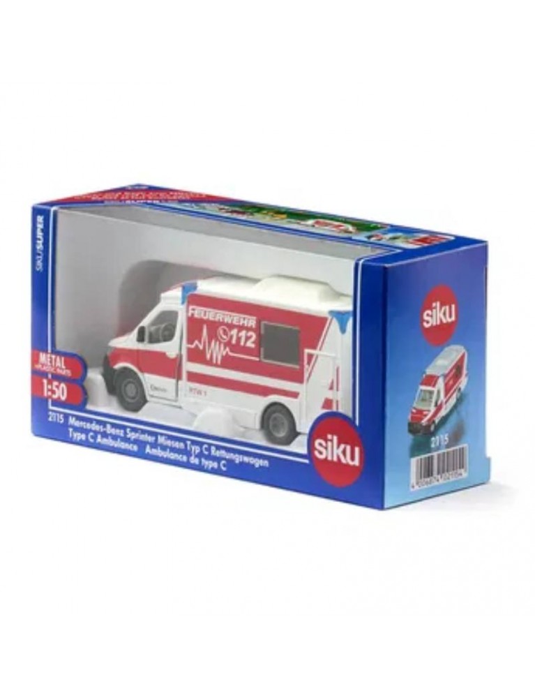 SIKU 1:50 MERCEDES-BENZ SPRINTER MIESEN TYPE C AMBULANCE平治救護車 SIKU 1:50 MERCEDES-BENZ SPRINTER MIESEN TYPE C AMBULANCE平治救護車