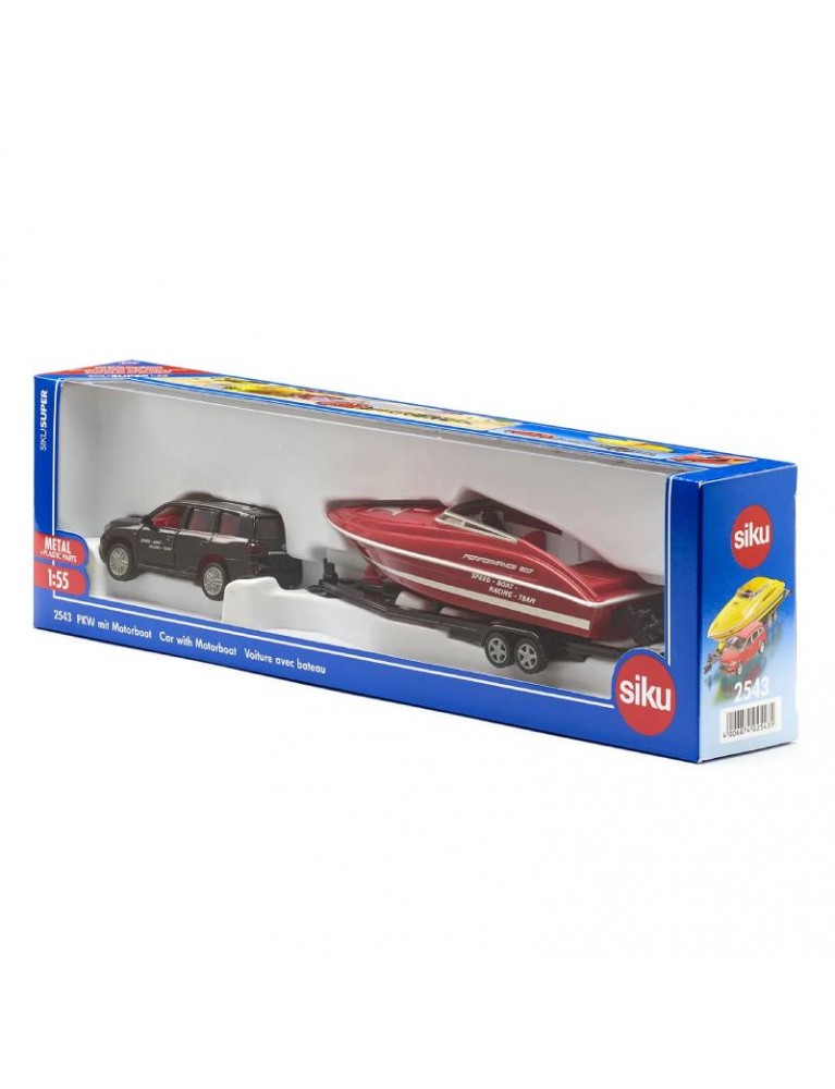 SIKU 1:55 TOYOTA WITH MOTORBOAT 汽車與摩托艇 SIKU 1:55 TOYOTA WITH MOTORBOAT 汽車與摩托艇