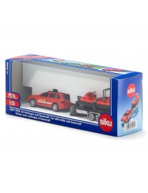 SIKU 1:50 CAR WITH TRAILER AND HOVERCRAFT 氣墊飛船運輸車