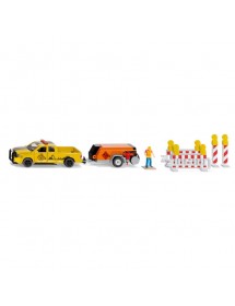 SIKU 1:50 RAM 1500 WITH COMPRESSOR TRAILER 路政車連壓縮機