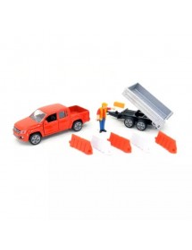 SIKU 1:55 TRACTOR WITH TIPPING TRAILER 載運車及拖拉車架