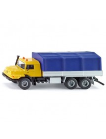 SIKU 1:50 MERCDEDES-BENZ ZETROS WITH PLATFORM AND CANVAS COVER 平治