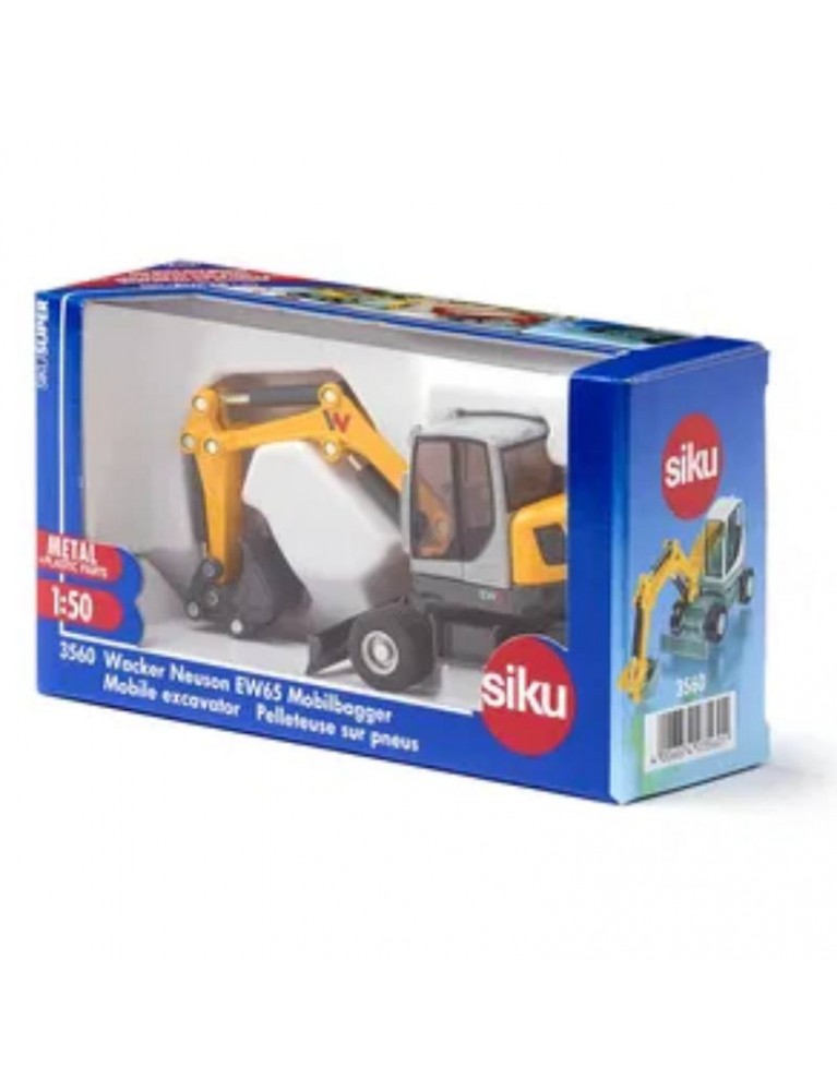 SIKU 1:50 WACKER NEUSON EW65 MOBILE EXCAVATOR 挖士鏟泥機車 SIKU 1:50 WACKER NEUSON EW65 MOBILE EXCAVATOR 挖士鏟泥機車
