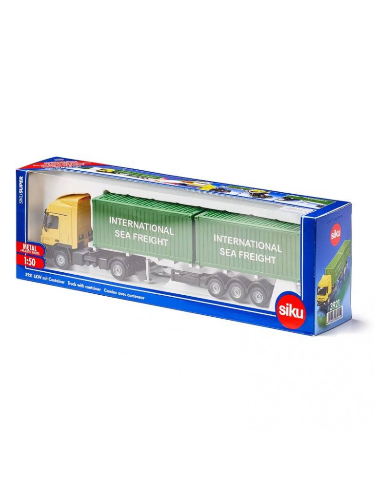 SIKU 1:50 MERCEDES ACTORS CONTAINER TRUCK 平治貨櫃拖車 SIKU 1:50 MERCEDES ACTORS CONTAINER TRUCK 平治貨櫃拖車