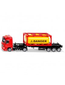 SIKU 1:50 MERCEDES-BENZ TRUCK WITH TANK CONTAINER 平治拖架車連儲存缸