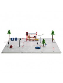 SIKU STARTER SET "CITY" 汽車城 + 3架 SIKU車