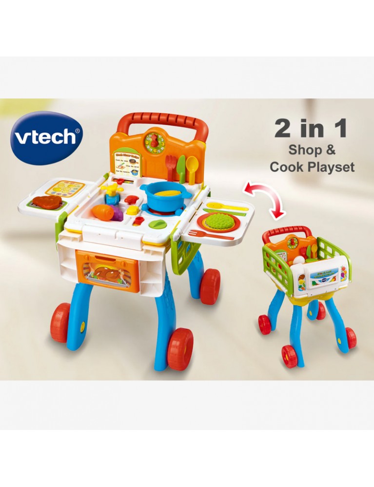 Vtech Shop & Cook Interactive Play set 二合一購物及廚房組合 Vtech Shop & Cook Interactive Play set 二合一購物及廚房組合