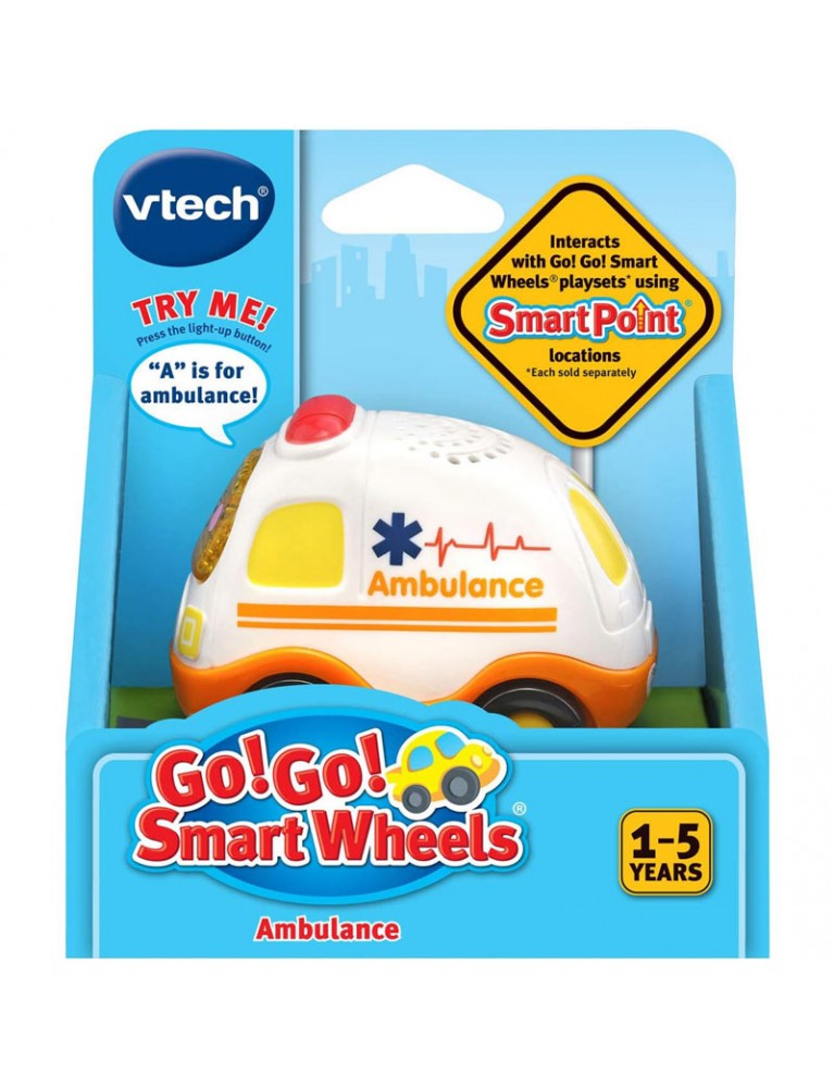 VTECH GO! GO! SMART WHEELS - AMBULANCE 互動學習車系列 - 聲光救護車 VTECH GO! GO! SMART WHEELS - AMBULANCE 互動學習車系列 - 聲光救護車