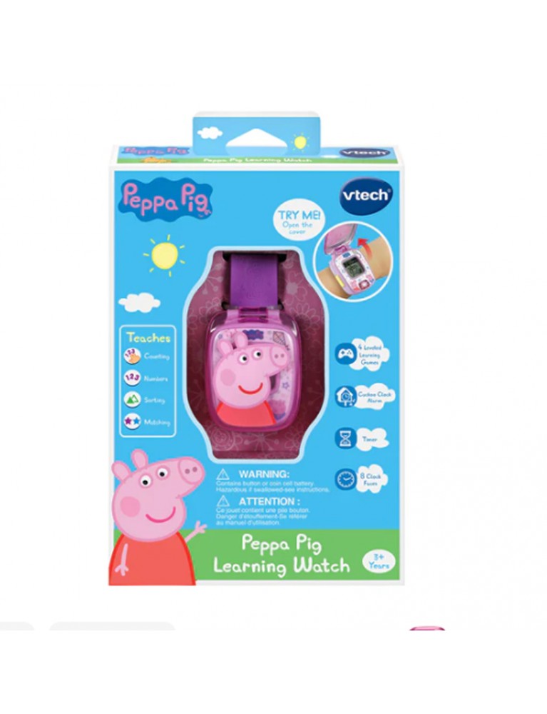 VTECH PEPPA PIG LEARNING WATCH (PURPLE) 粉紅小豬學習手錶 (紫色) VTECH PEPPA PIG LEARNING WATCH (PURPLE) 粉紅小豬學習手錶 (紫色)
