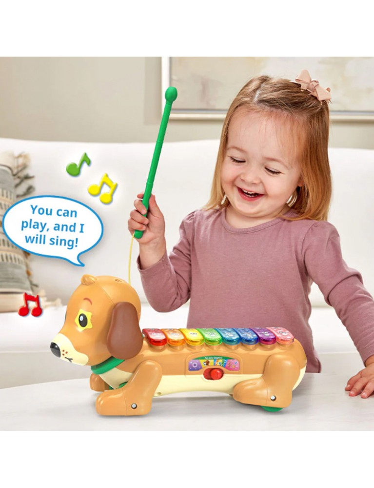 VTECH ZOO JAMZ DOGGY XYLOPHONE (GREEN DRUM STICK) ZOO JAMZ 小狗木琴 VTECH ZOO JAMZ DOGGY XYLOPHONE (GREEN DRUM STICK) ZOO JAMZ 小狗木琴